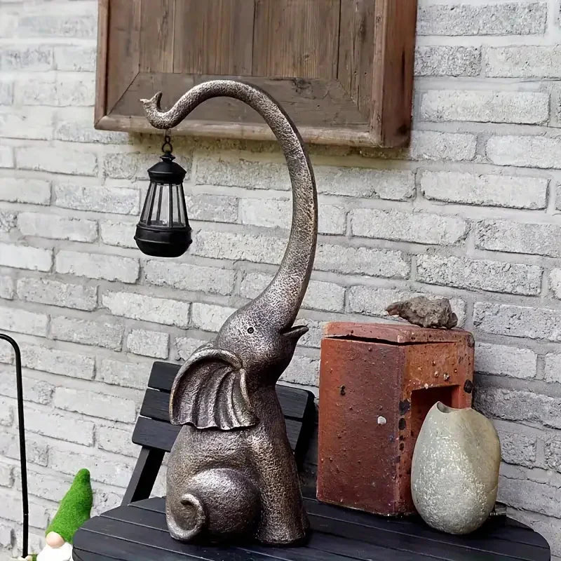 Elephant Shaped LED Solar Garden Lights For Patio Decor
