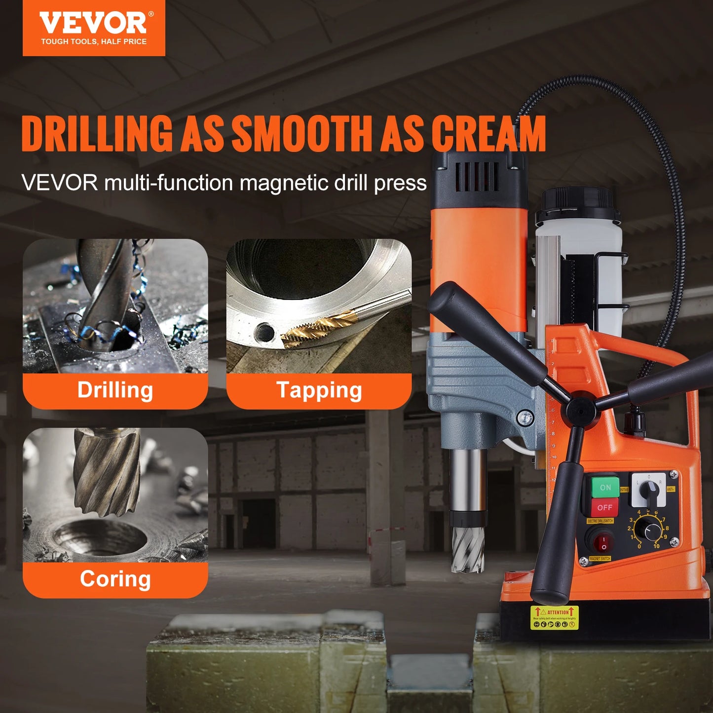 Succebuy 1300W Magnetic Drill Press