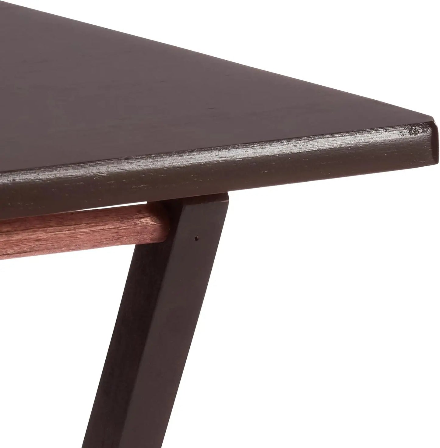 Foldable TV Tray Table Set With Storage Rack 4-Pack