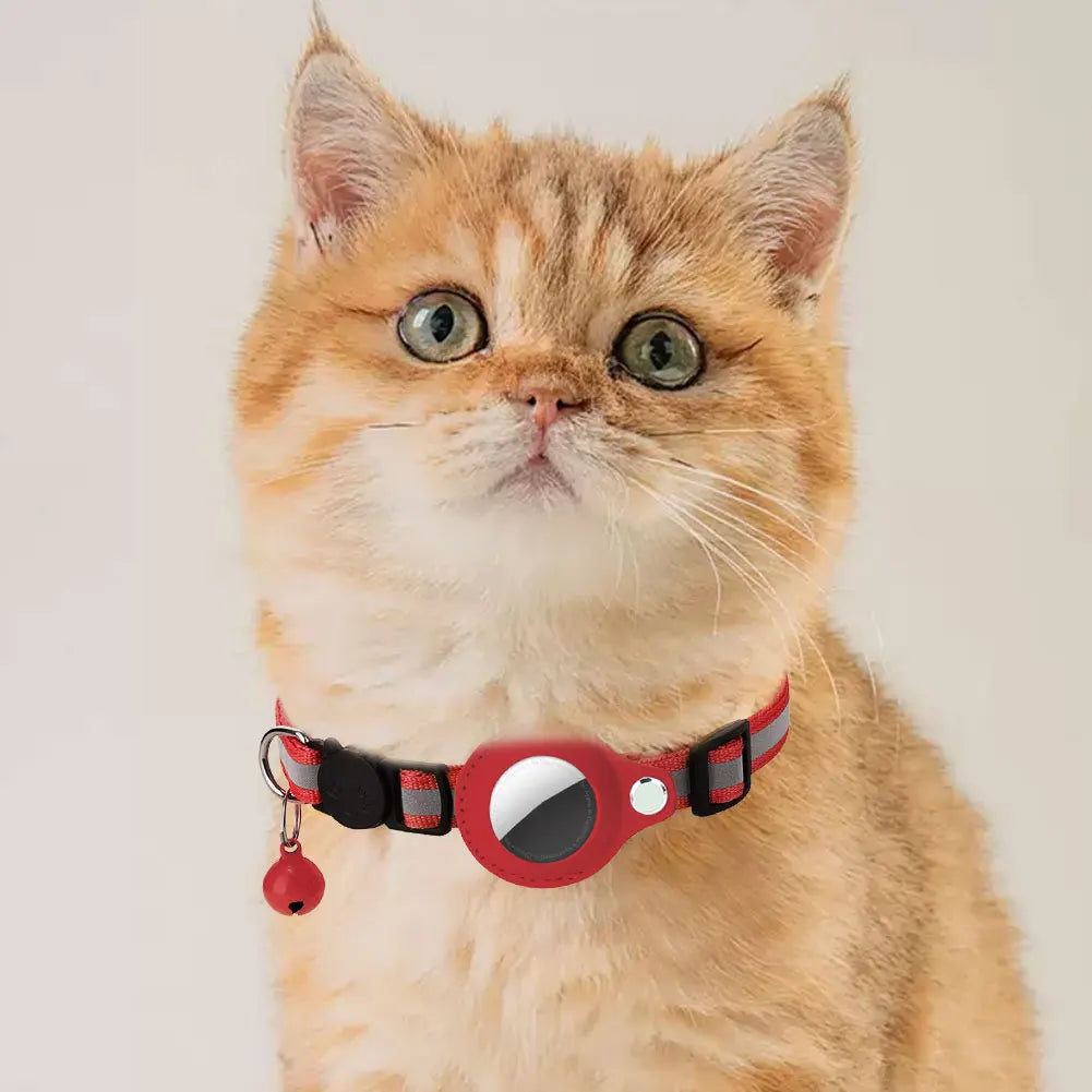 ALLOYSEED AirTag Cat Collar Reflective Adjustable Safety Buckle Kitten