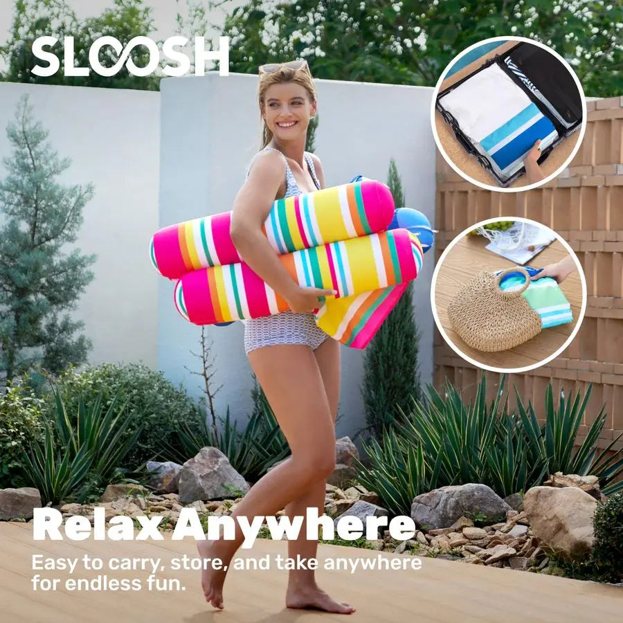 Pack Inflatable Pool Float Hammock, Multi Purpose Swimming Raft, Water Lounges, Pool Accessories Saddle, Lounge Chair, Hammock,
