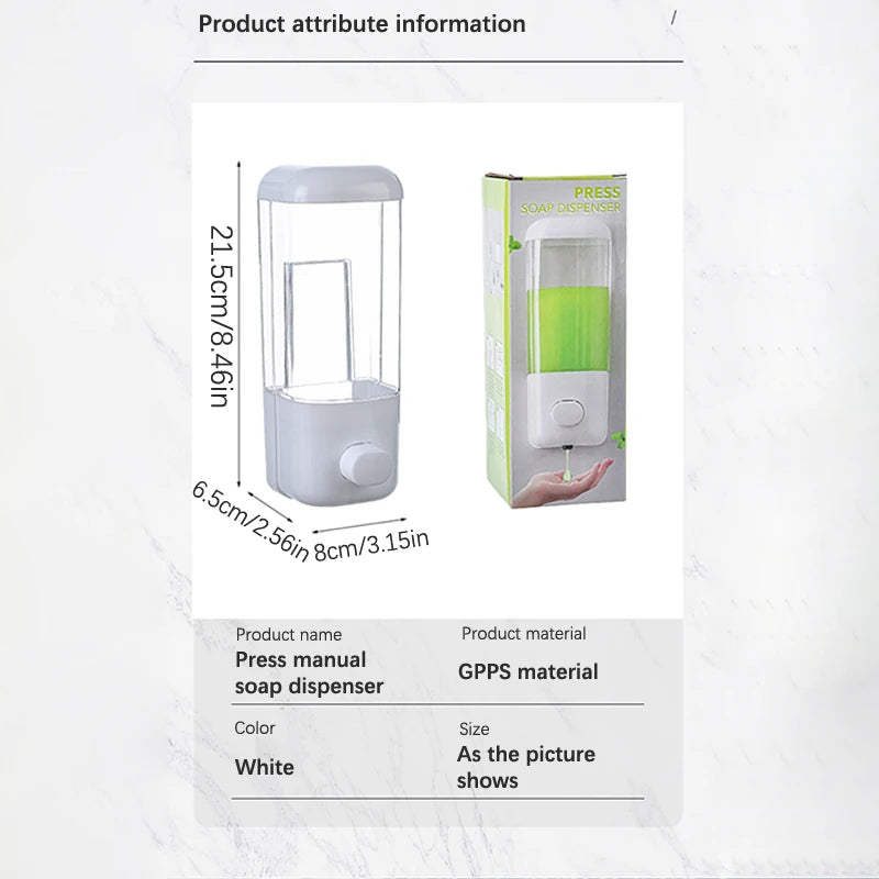 Double-Head Wall Mount Soap Dispenser for Bathroom and Kitchen