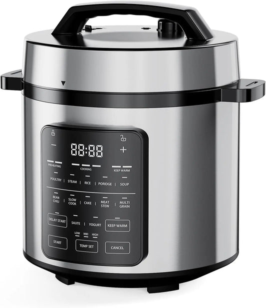 12-In-1 Electric Pressure Cooker Stainless Steel Multi Cooker