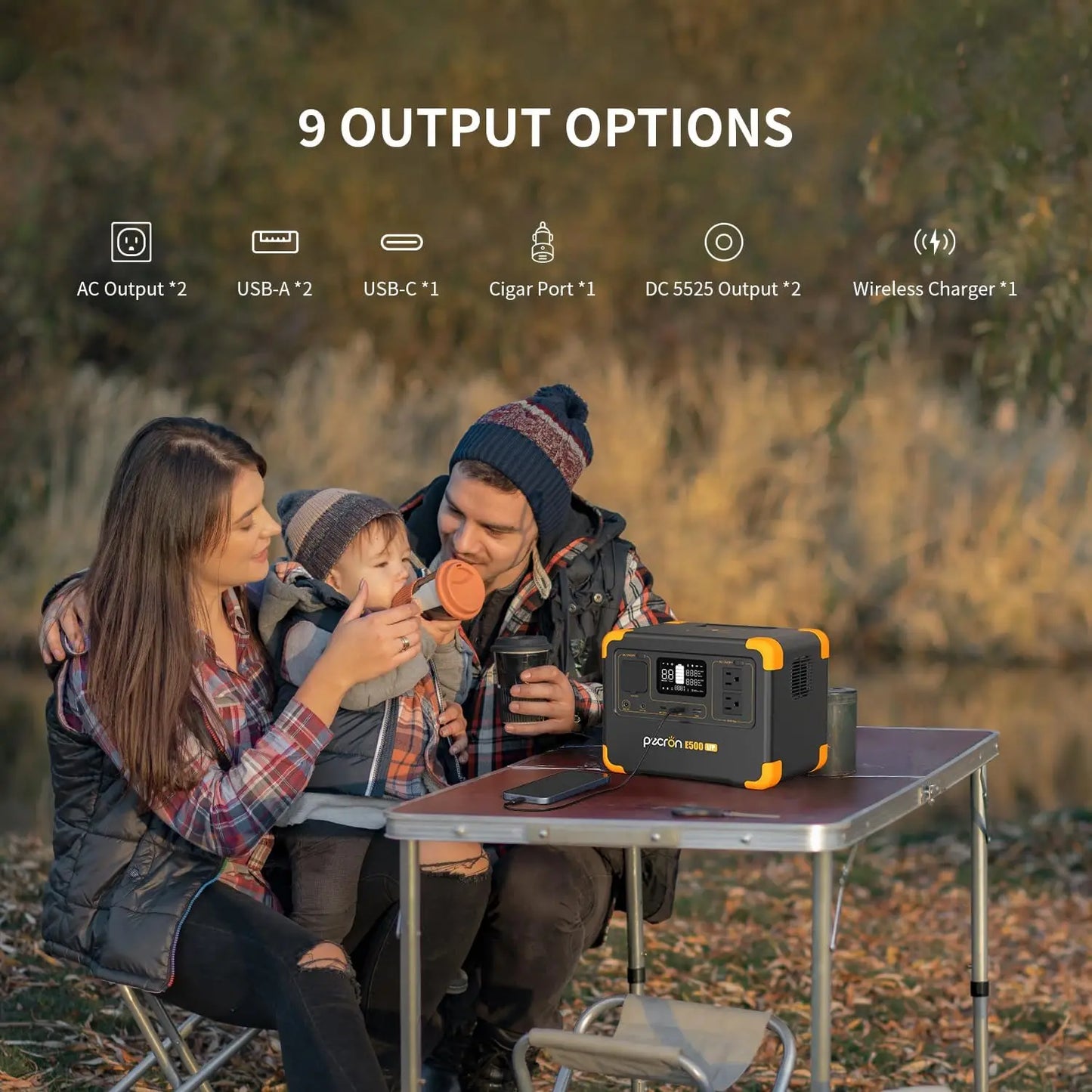 576Wh LiFePO4 Portable Power Station 600W Solar Generator