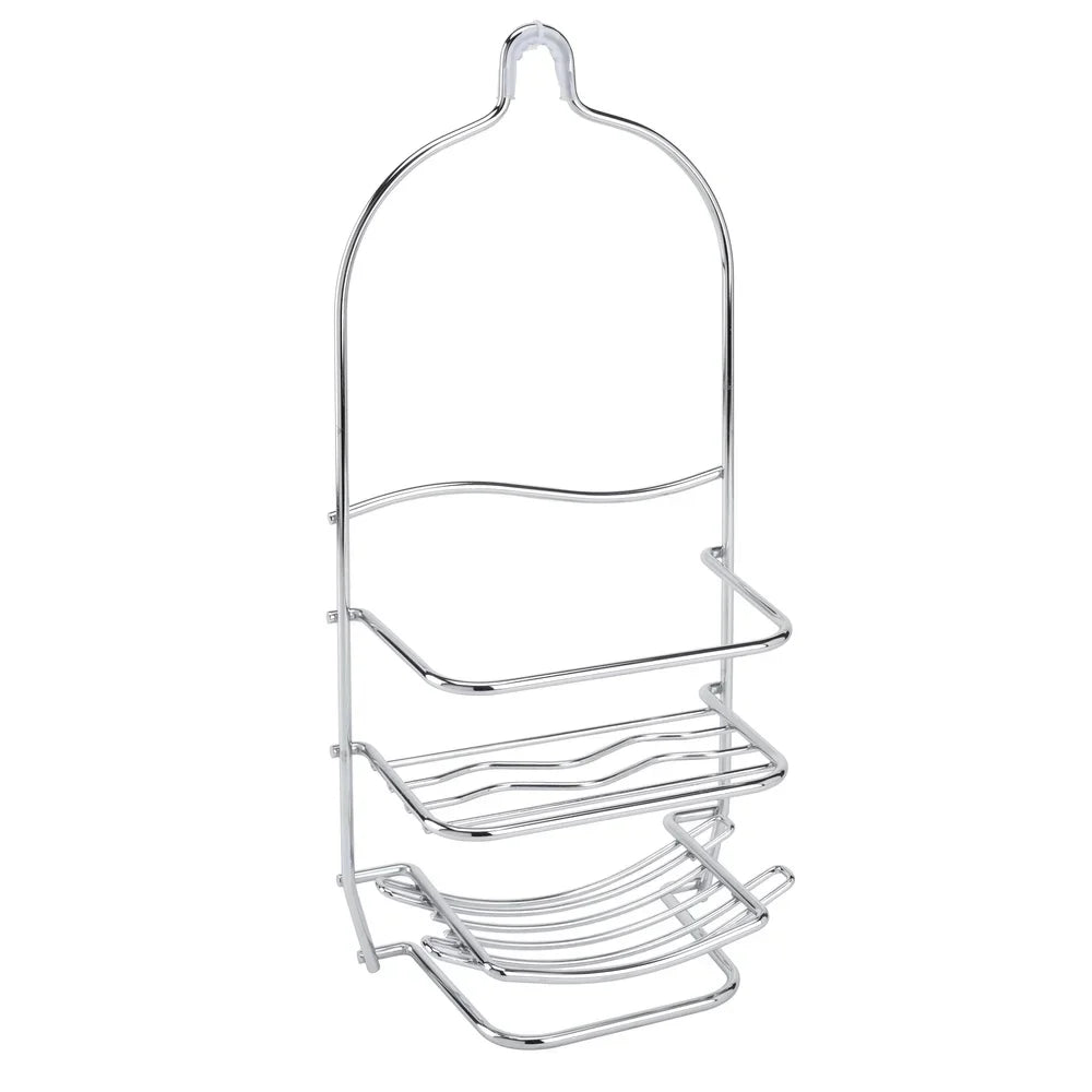 Metal Shower Caddy 3-Tier Storage Organizer With Hooks