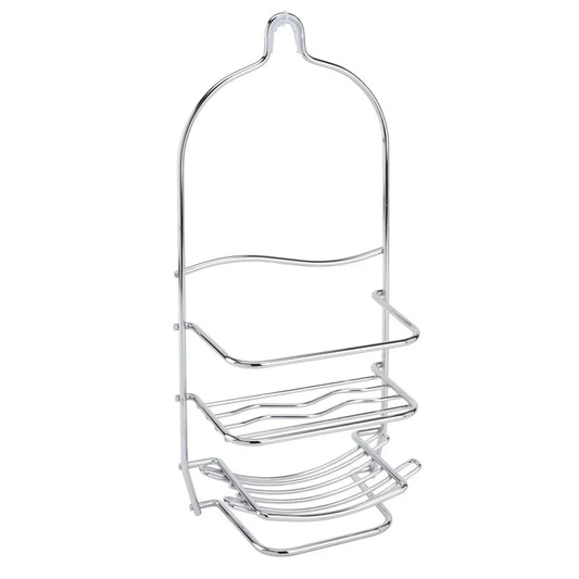 Metal Shower Caddy 3-Tier Storage Organizer With Hooks