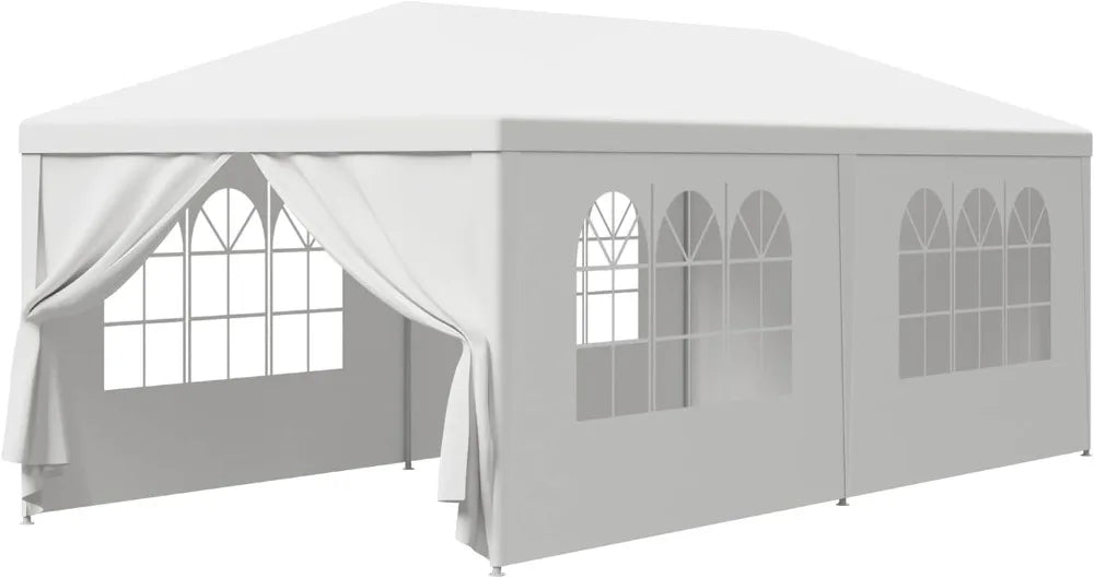 NONECN Waterproof Outdoor Gazebo Canopy Tent Removable Sidewalls