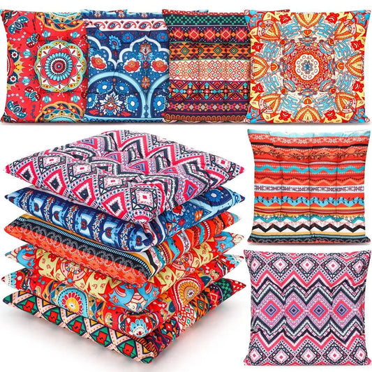 Bohemian Floor Cushions Set for Living Room