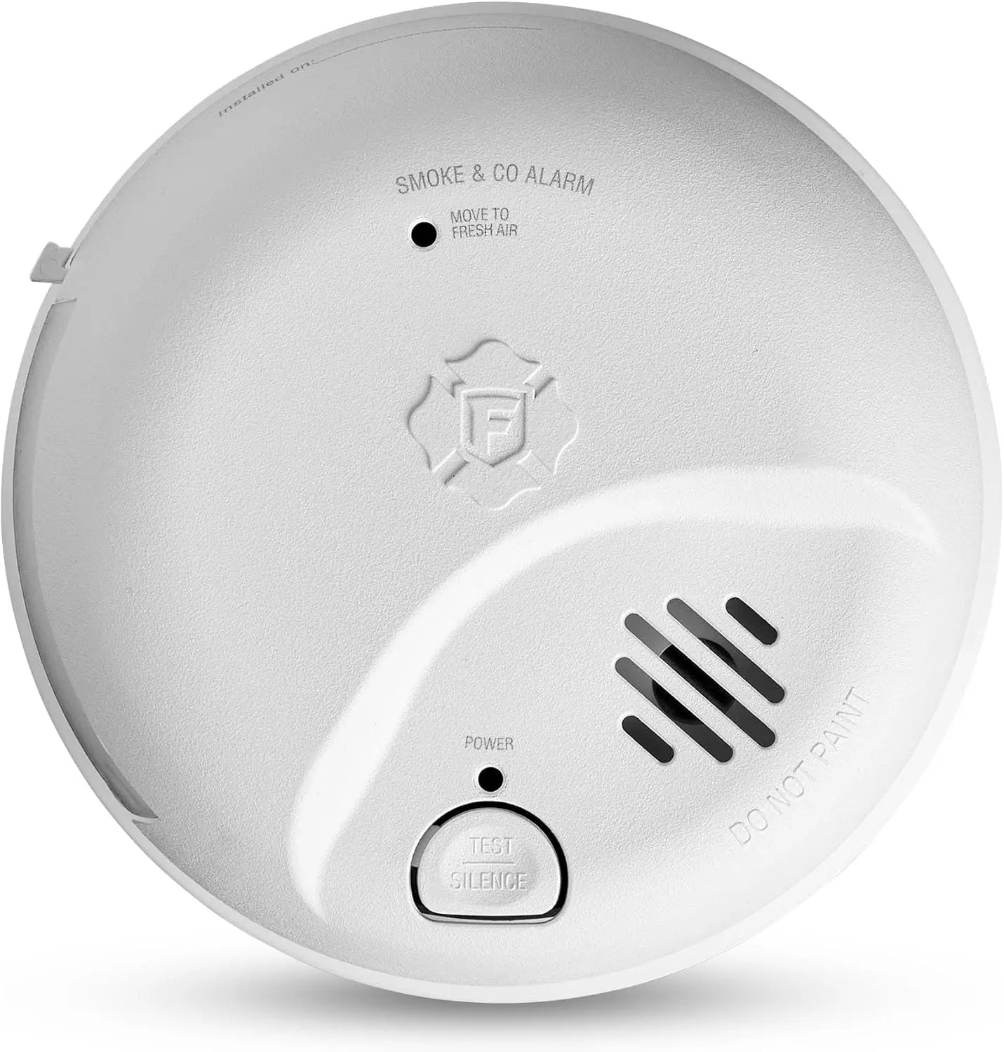 Interconnected Smoke And Carbon Monoxide Alarm With Battery Backup Hardwired