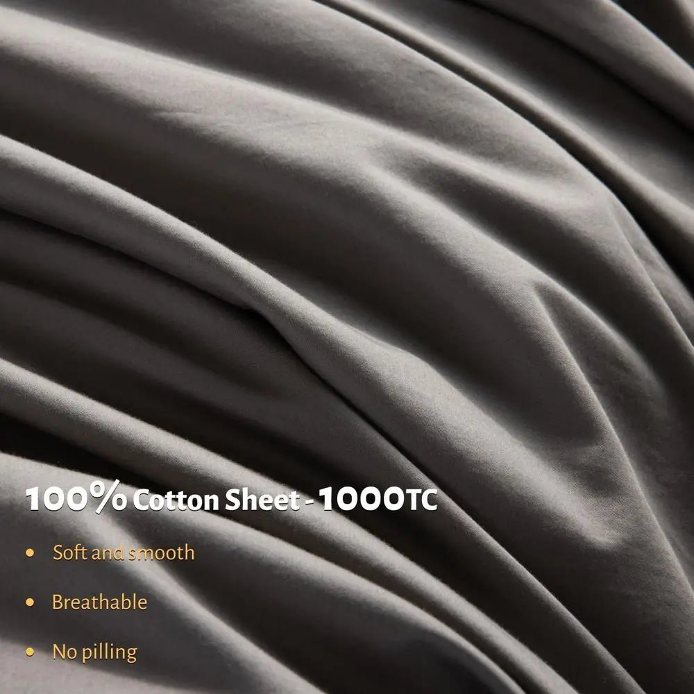 Egyptian Cotton Sheets Set 1000 Thread Count Luxury Bedding
