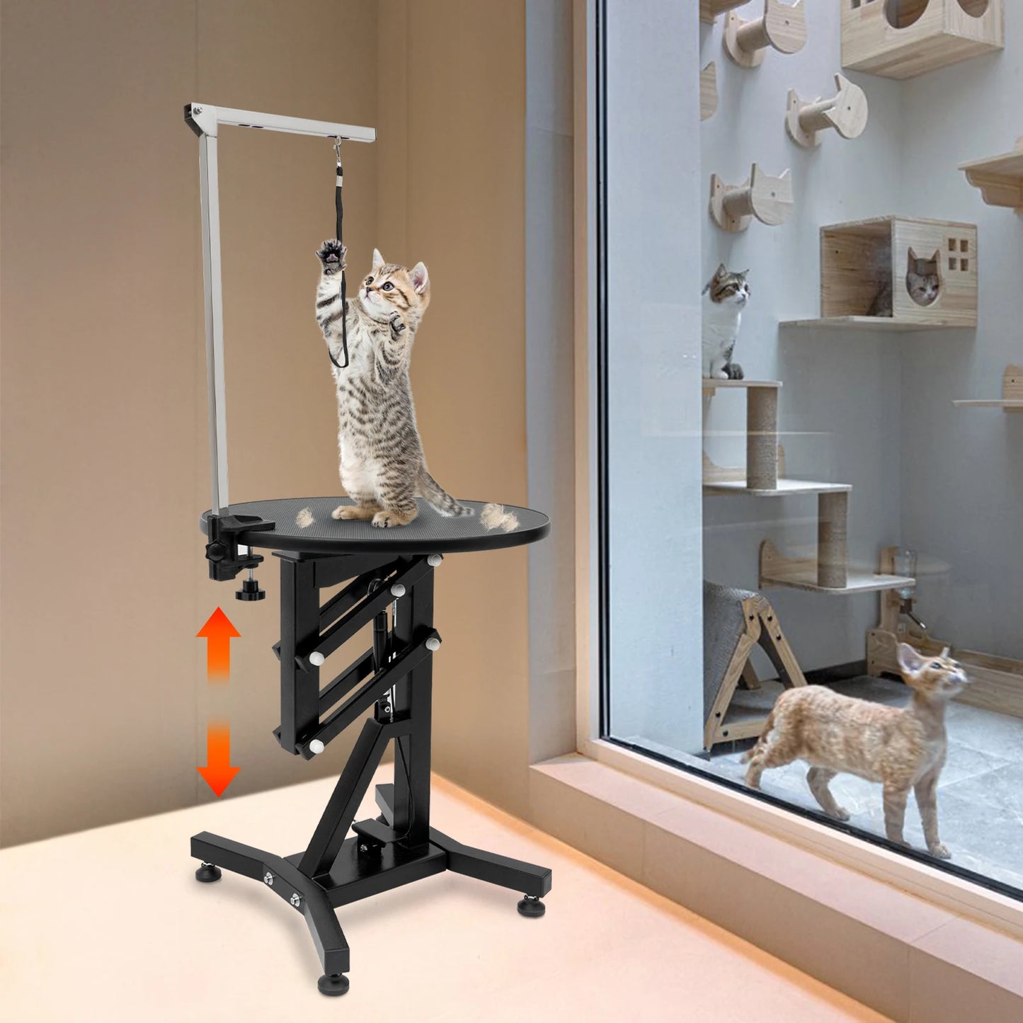 Height Adjustable Hydraulic Pet Grooming Table For Medium And Small Dogs