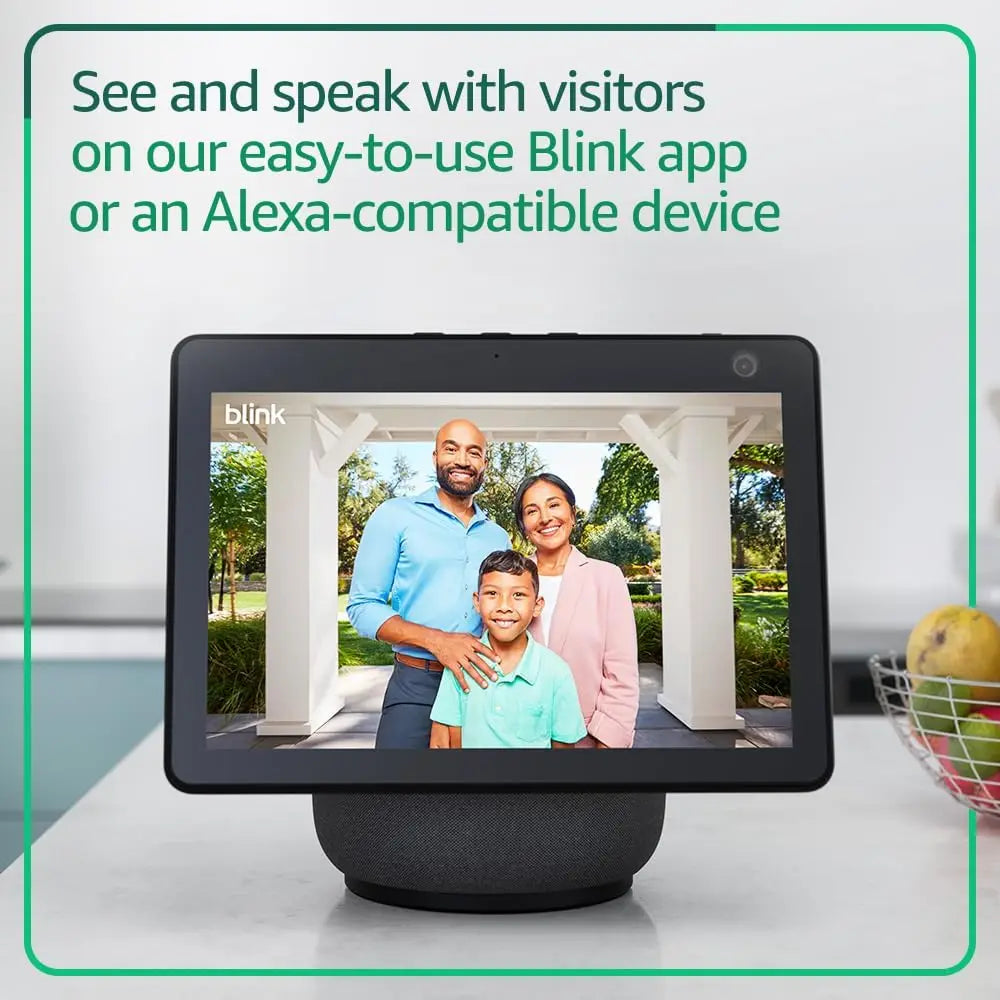 Wireless Smart Security Camera System With Video Doorbell