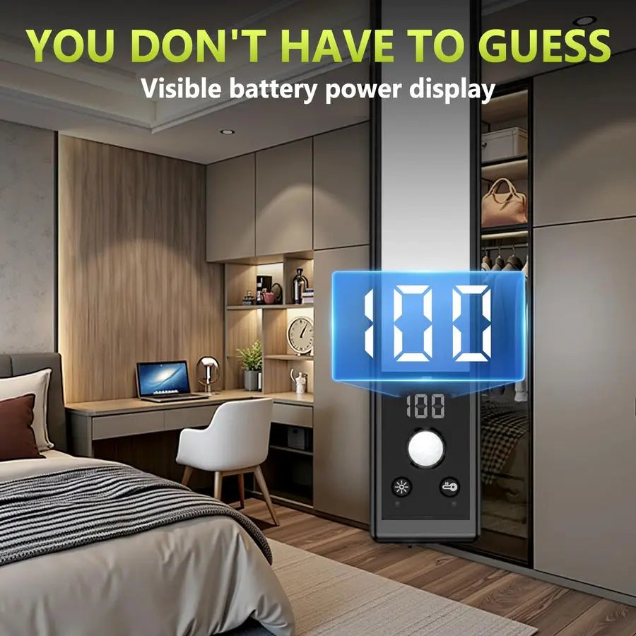 XMSJ Under Cabinet Lights With Digital Display And Motion Sensor
