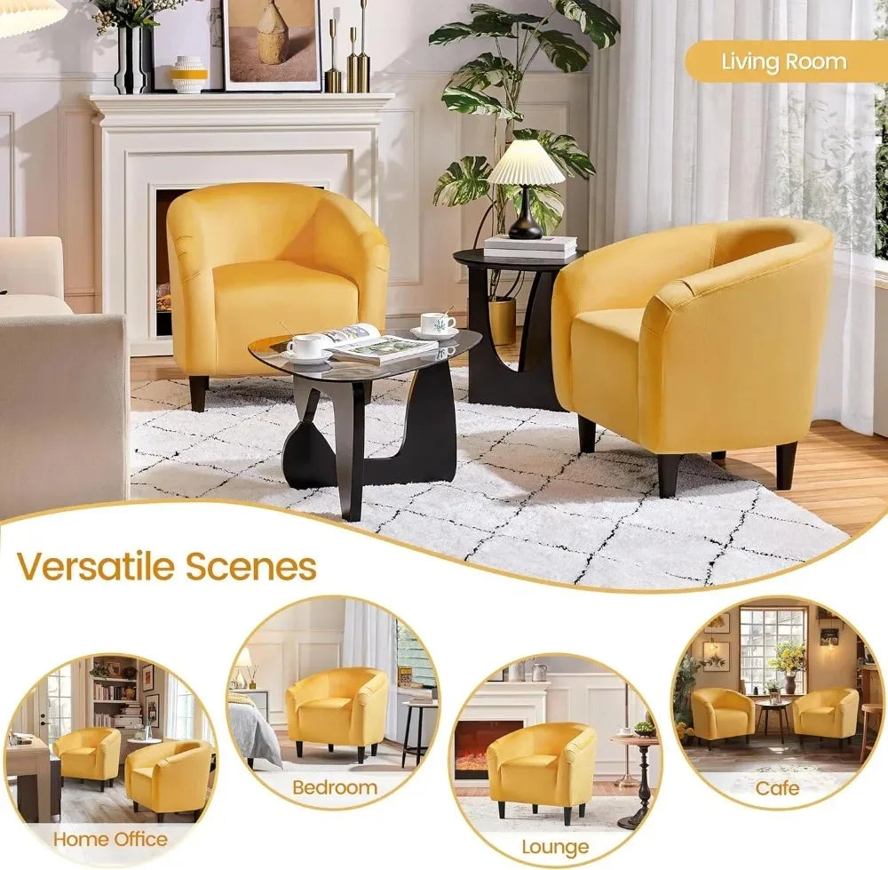 Boucle Barrel Chair With Sherpa Padding