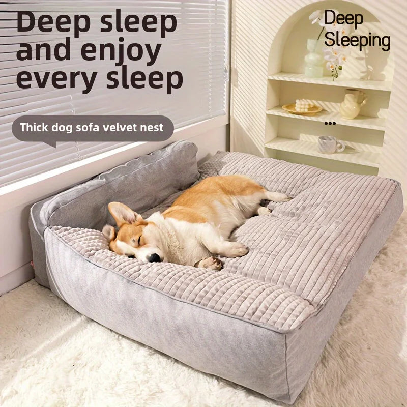 Pet Bed For Cats And Dogs Non Slip WinterWarm Cushion