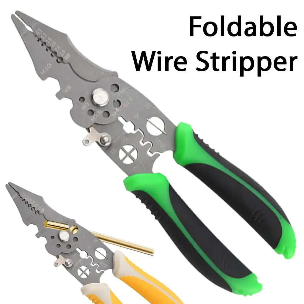 NONEDIY Adjustable Automatic Wire Stripper Multi Function Cutter Crimp Tool