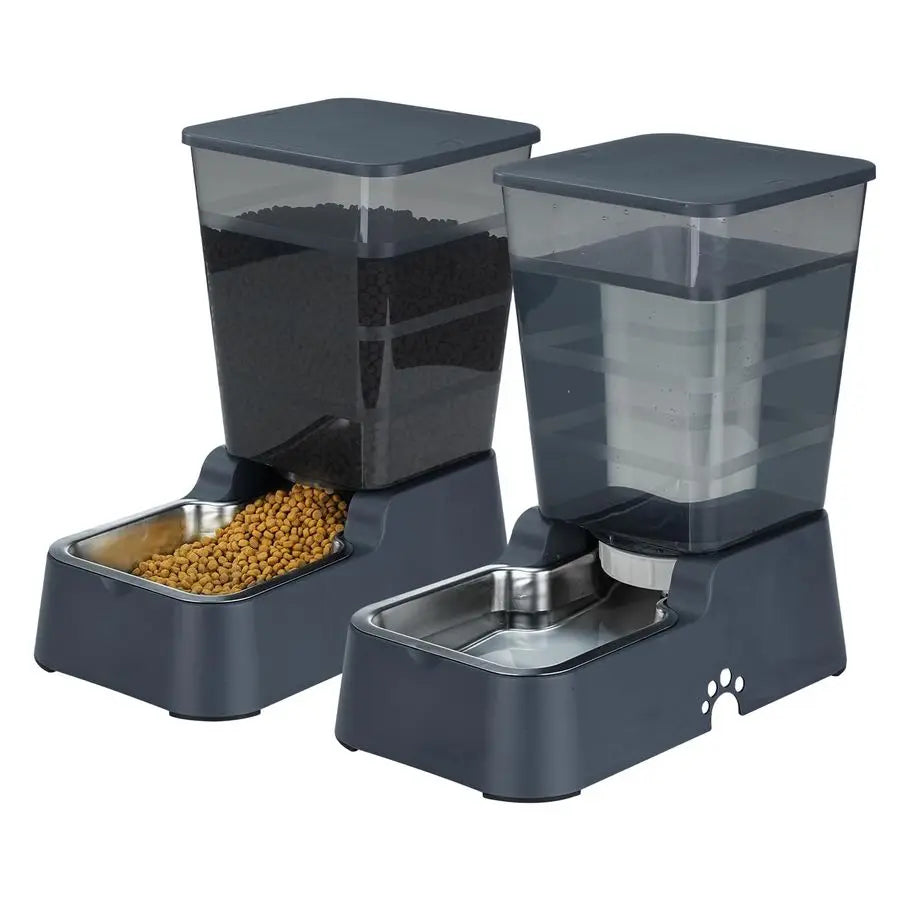 Stainless Steel Automatic Pet Waterer Gravity Feeder