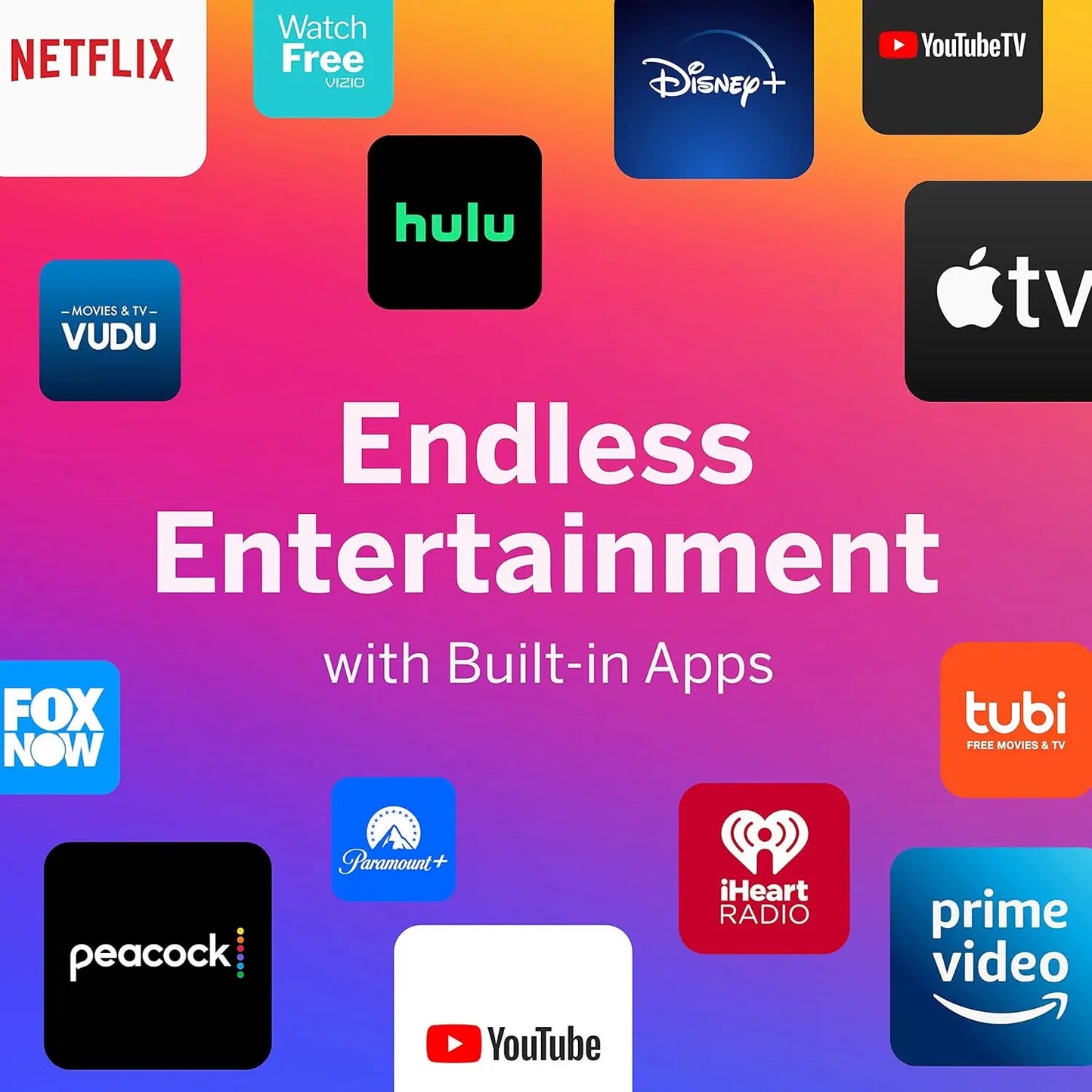 Smart TV With AirPlay And Chromecast, 4K UHD HDR LED