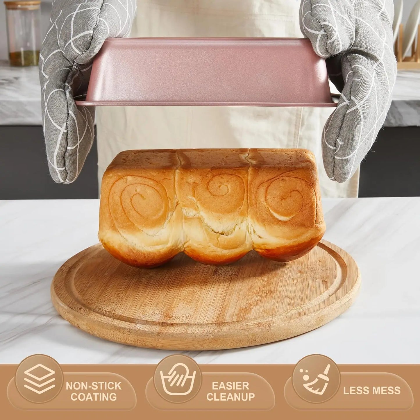 Nonstick Baking Pan Set With Cooling Rack And Bakeware