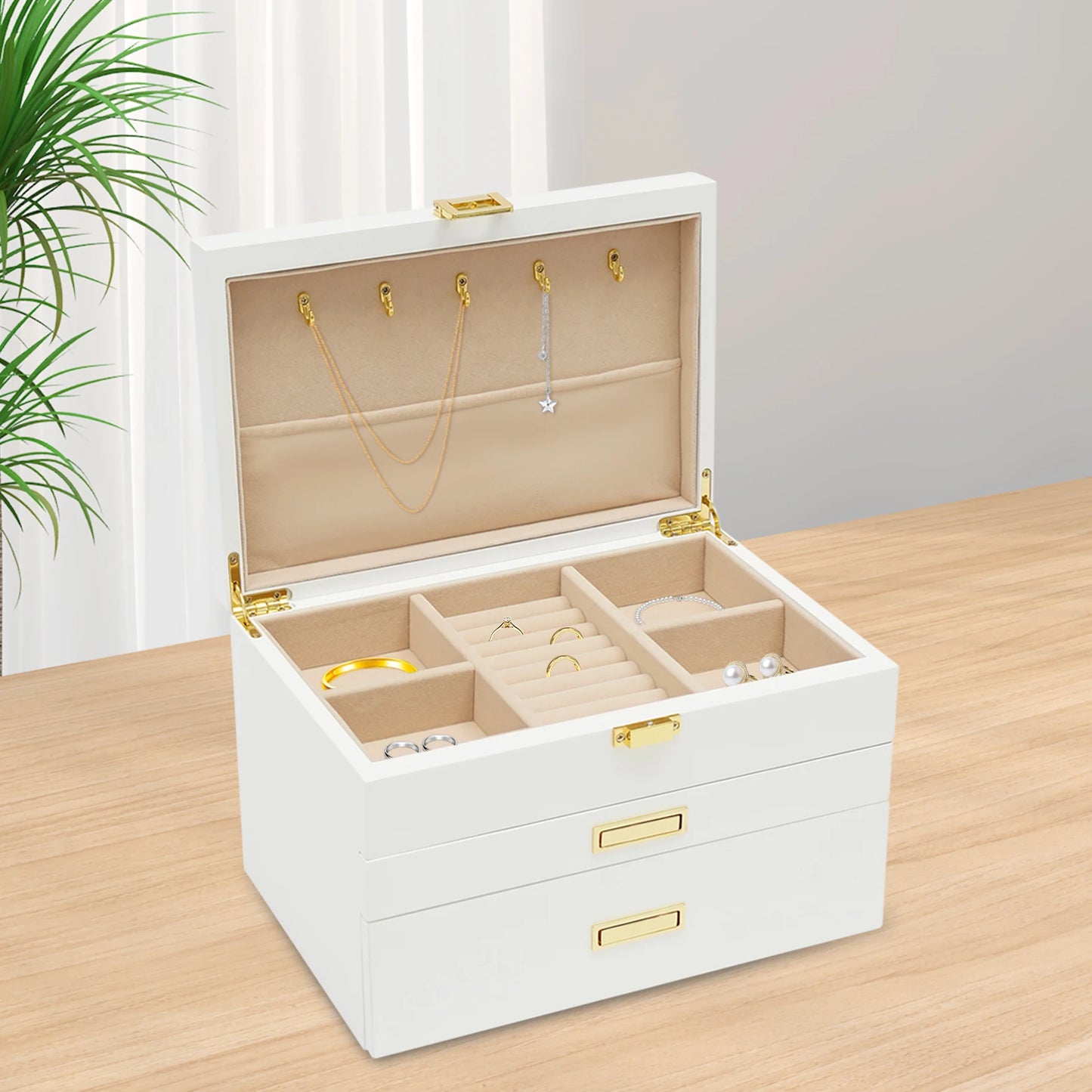 NONECN Jewelry And Watch Display Case Organizer