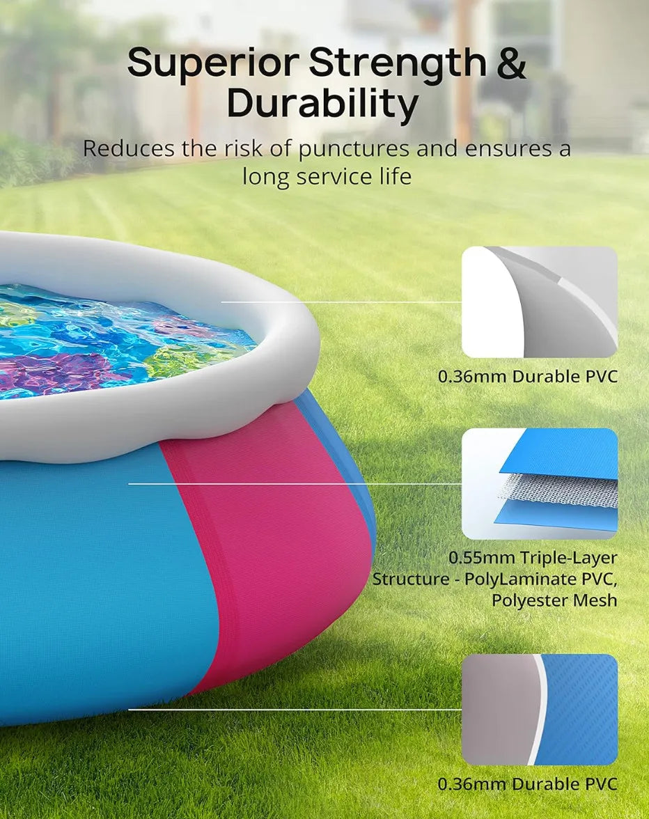 Inflatable Above Ground Pool With Cover