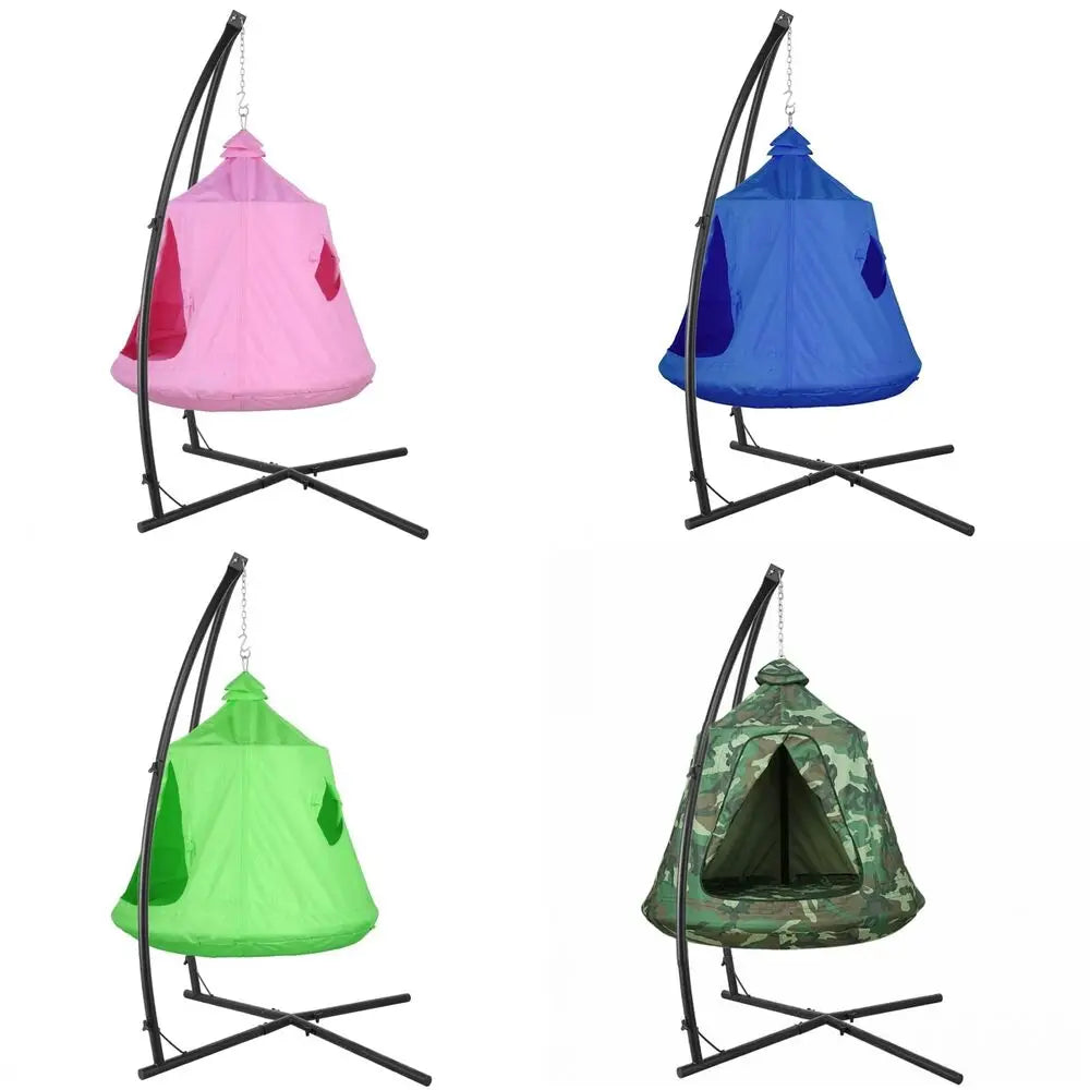 Homfa Hammock Chair Stand and Swing Chair With Led Lights