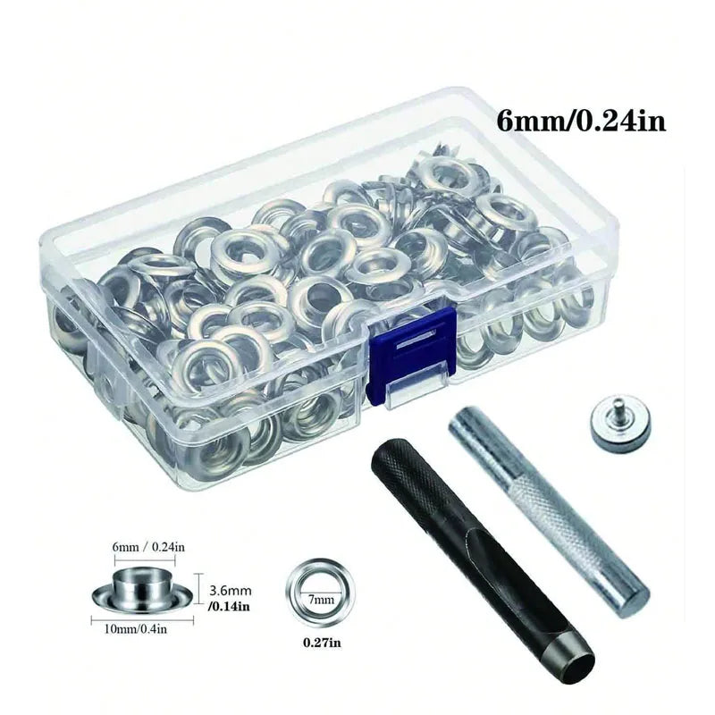 Grommet Tool Kit Set For Clothes, Shoes, Bags Leather