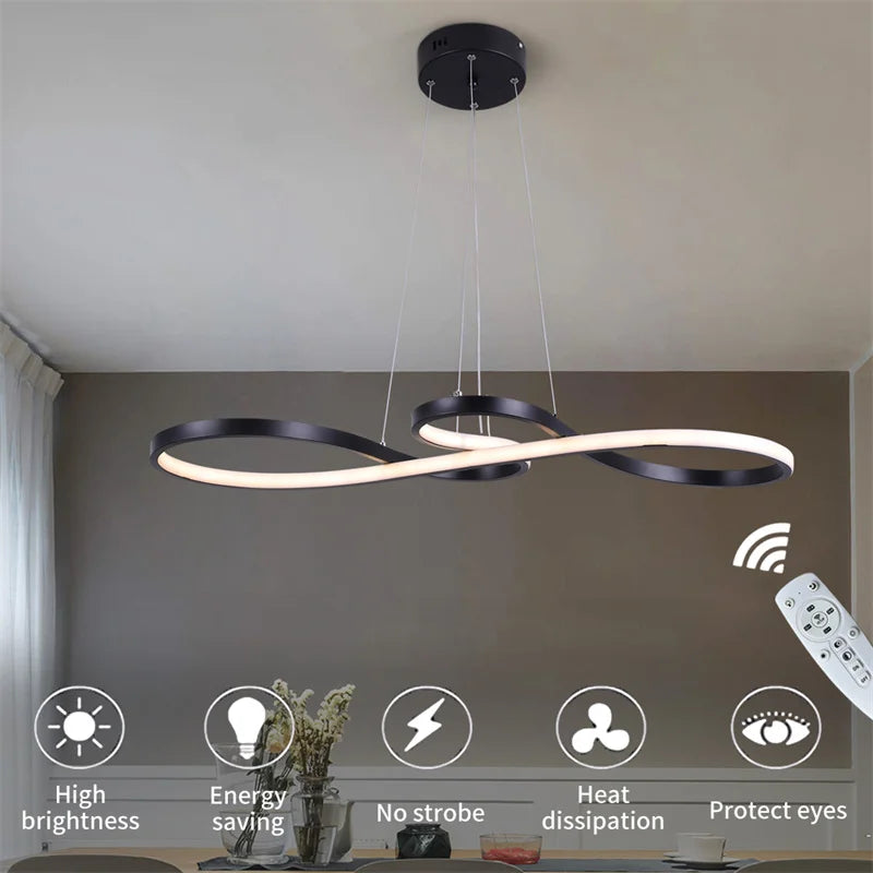 GreeLustr Nordic LED Pendant Light Modern Minimalist Chandelier