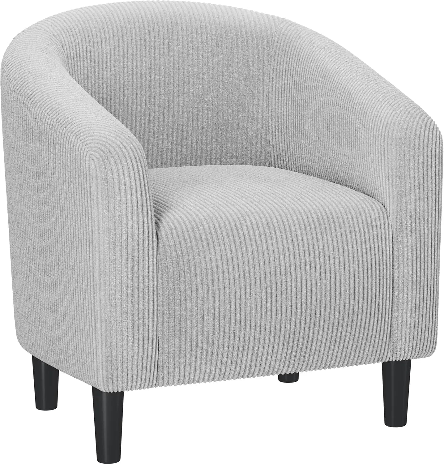 Boucle Barrel Chair With Sherpa Padding
