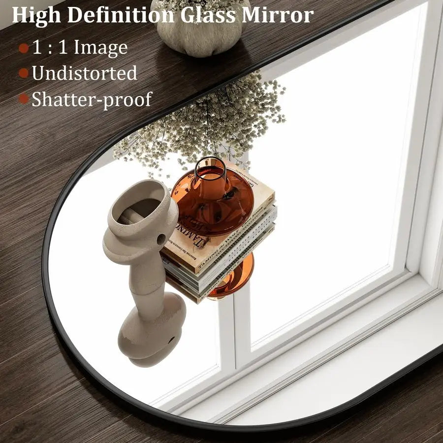 XMSJ Arched Wall Mirror With Metal Frame