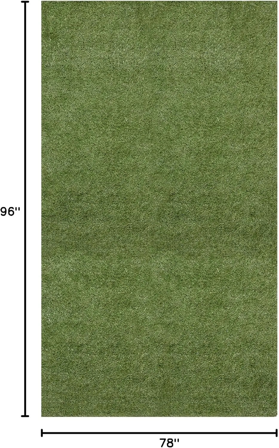 Lifelike Artificial Grass Rug Indoor Outdoor With Drainage Holes