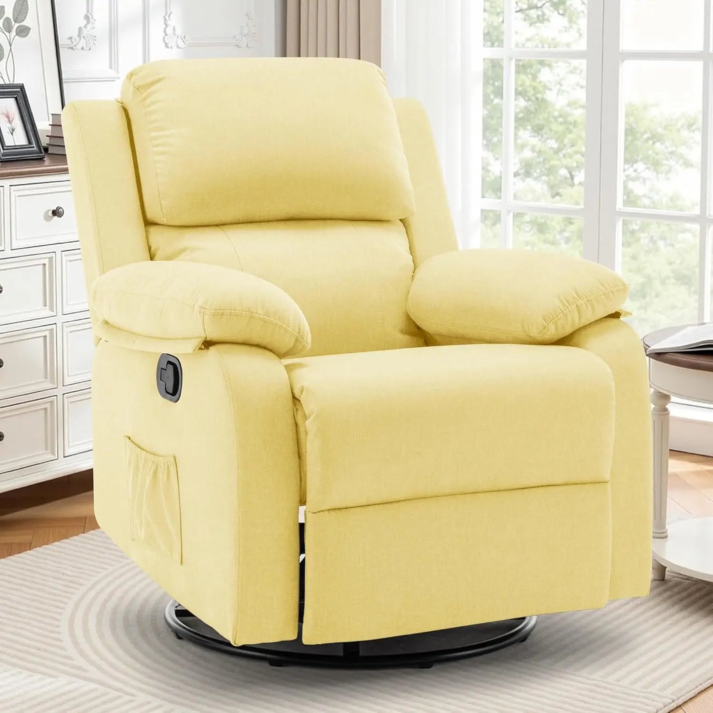 Recliner Chair 360 Swivel Rocker For Small Compact Spaces