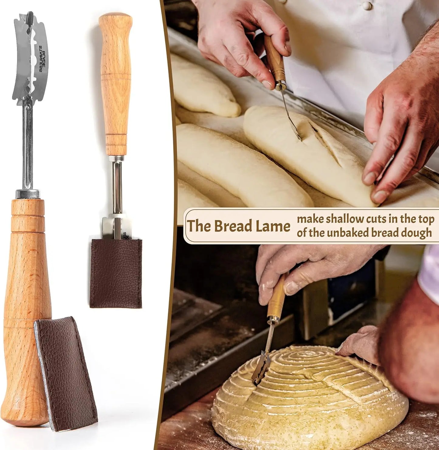 Sourdough Starter Kit With Rattan Baskets And Baking Tools