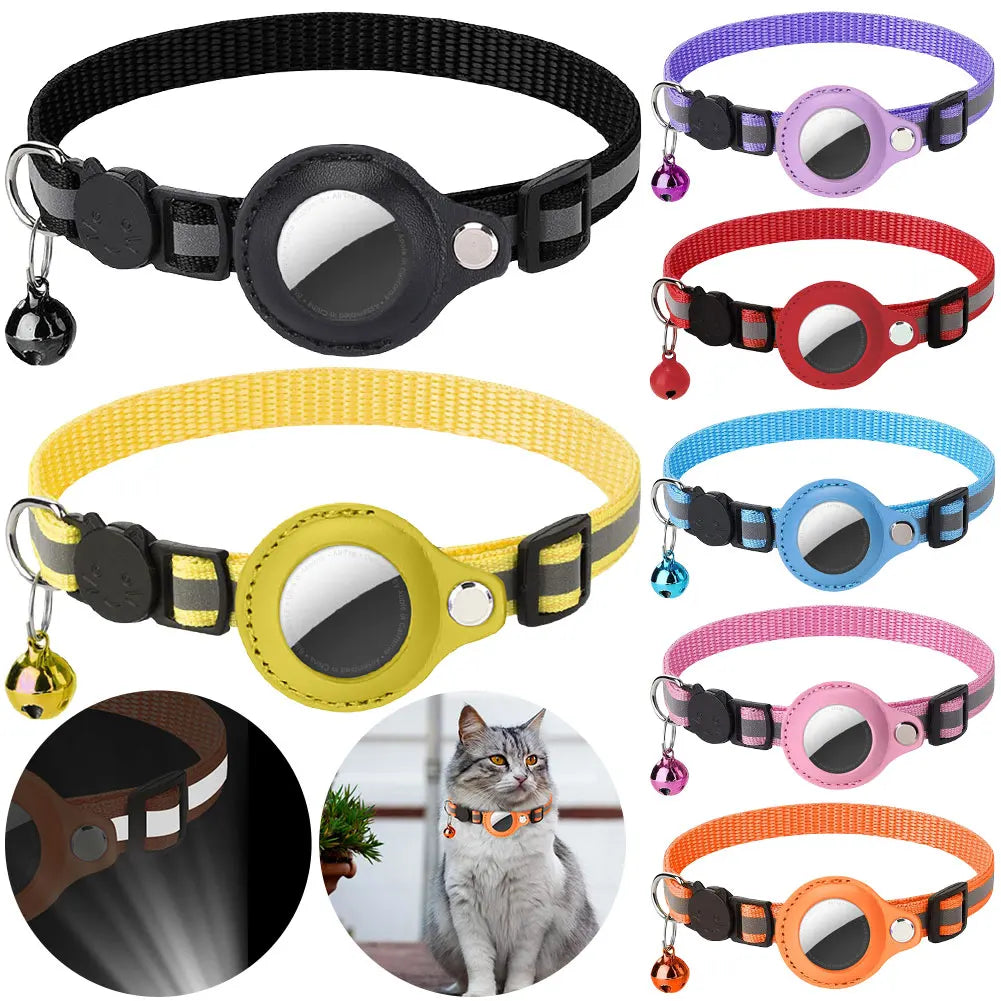 ALLOYSEED AirTag Cat Collar Reflective Adjustable Safety Buckle Kitten