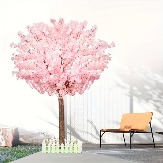 NONECN Artificial Cherry Tree Indoor Decor Handmade Cherry Blossom
