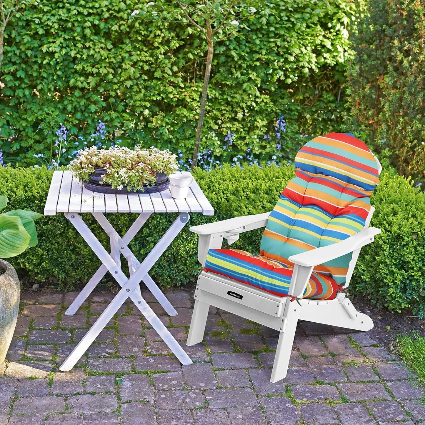 Thick Waterproof Adirondack Chair Cushions Set Of 2 With Ties