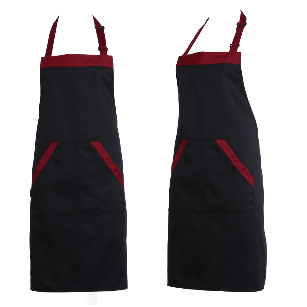 VKTECH Halter Kitchen Apron With Tow Pockets Unisex