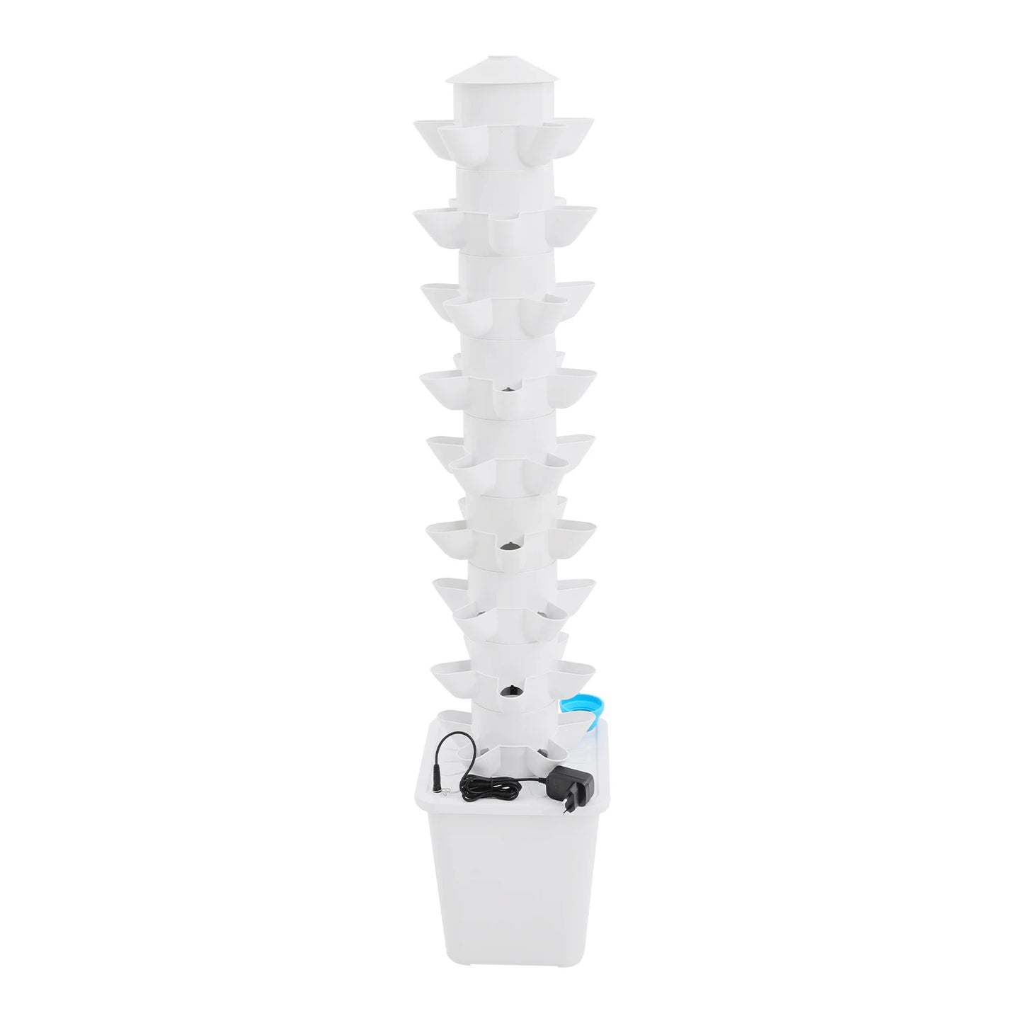 45 Holes Hydroponic Garden Vertical Tower for Balcony Greenhouse