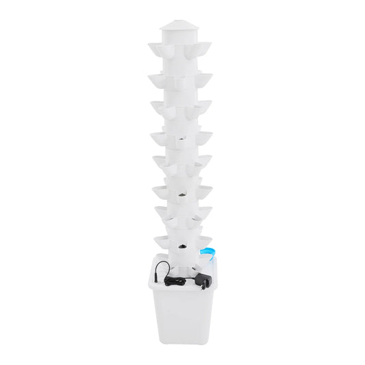 45 Holes Hydroponic Garden Vertical Tower for Balcony Greenhouse