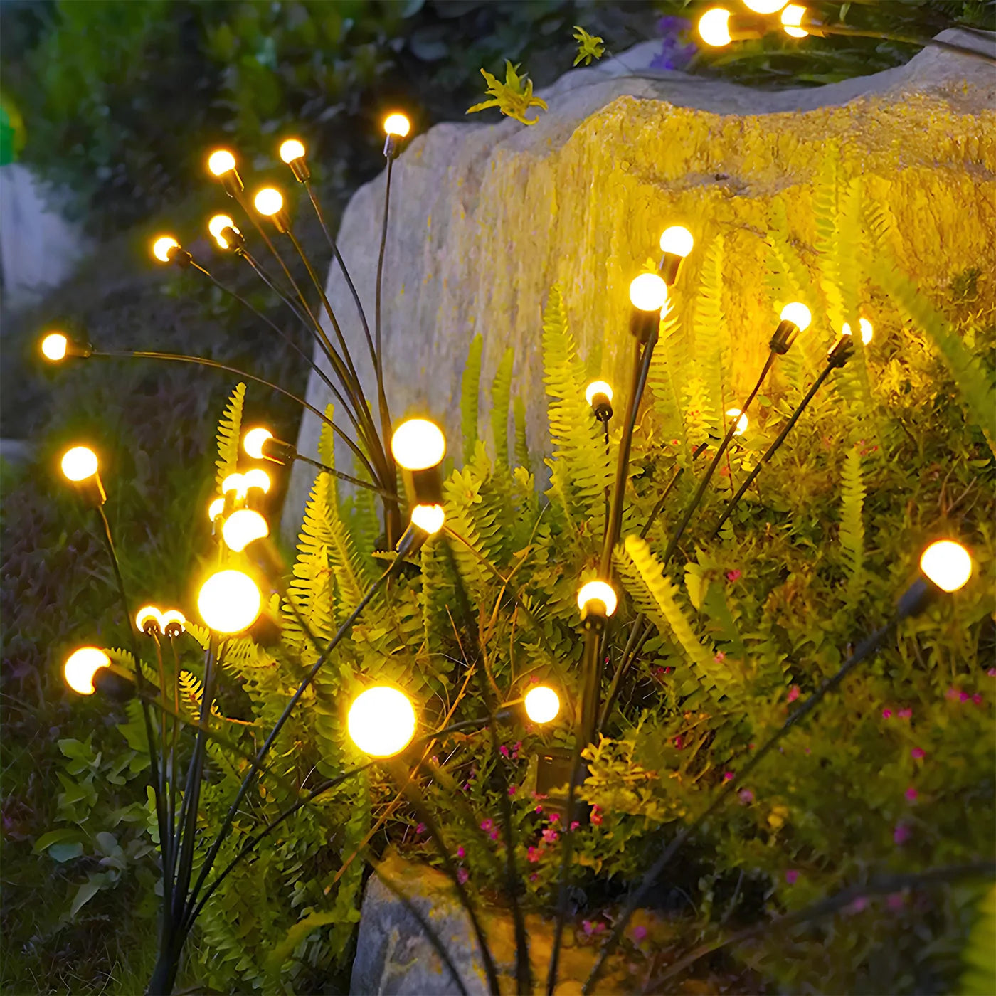 Solar Firefly Lights Outdoor LED Garden Decorative Pathway Waterproof