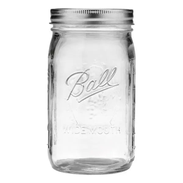 Wide Mouth Mason Jars 12-Pack With Airtight Lids For Storage