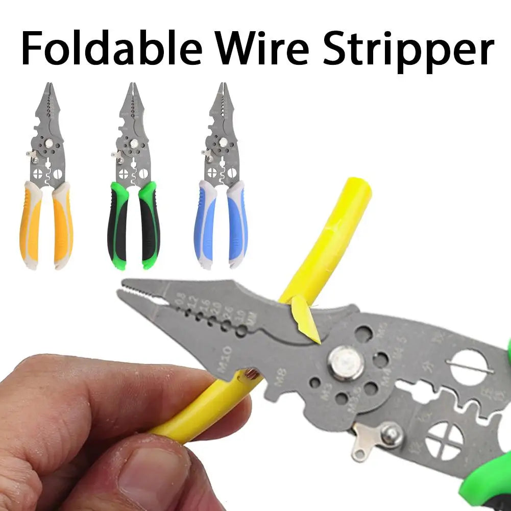 NONEDIY Adjustable Automatic Wire Stripper Multi Function Cutter Crimp Tool