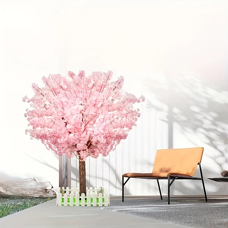 NONECN Artificial Cherry Tree Indoor Decor Handmade Cherry Blossom