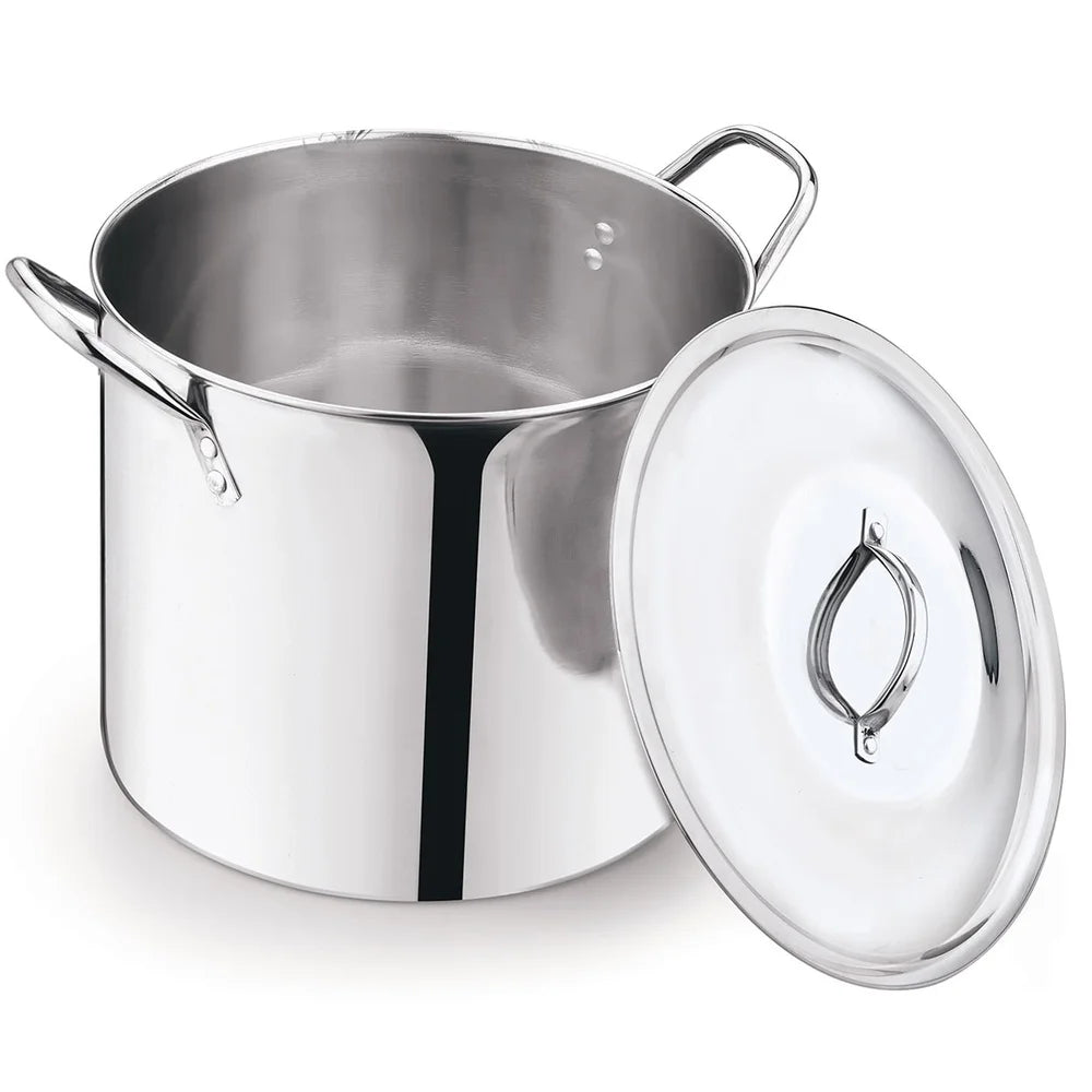 Stainless Steel Stock Pot With Stay Cool Handles Heavy Duty