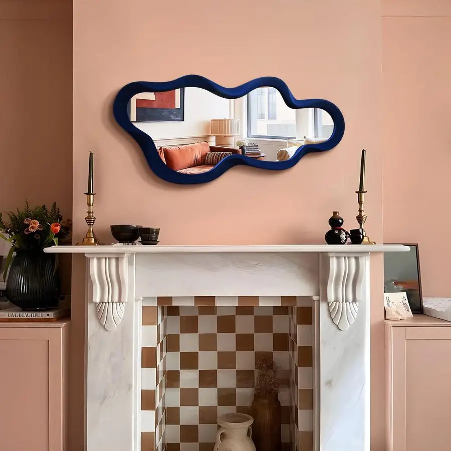 Cloud Shaped Wall Mirror For Bedroom Decor, Cute Hanging Wall Art For Teens