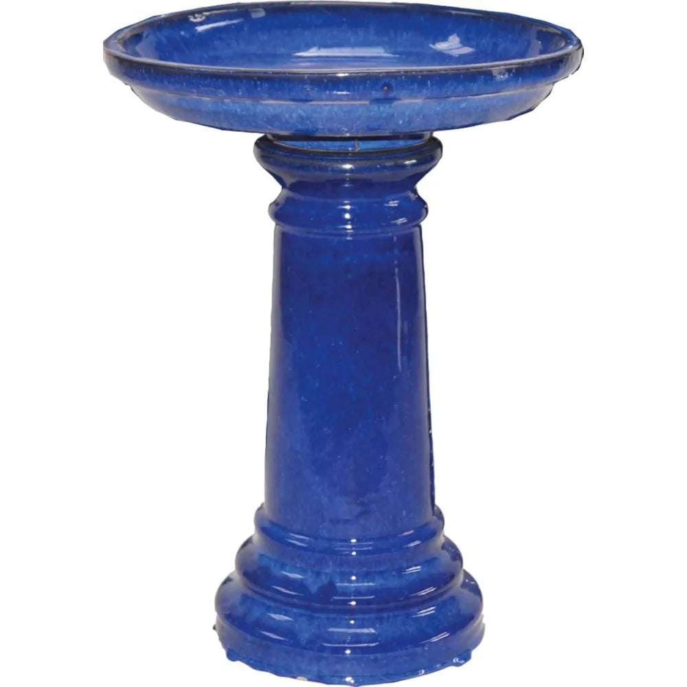 Ceramic Bird Bath For Gardens And Backyards Outdoor Garden Decor