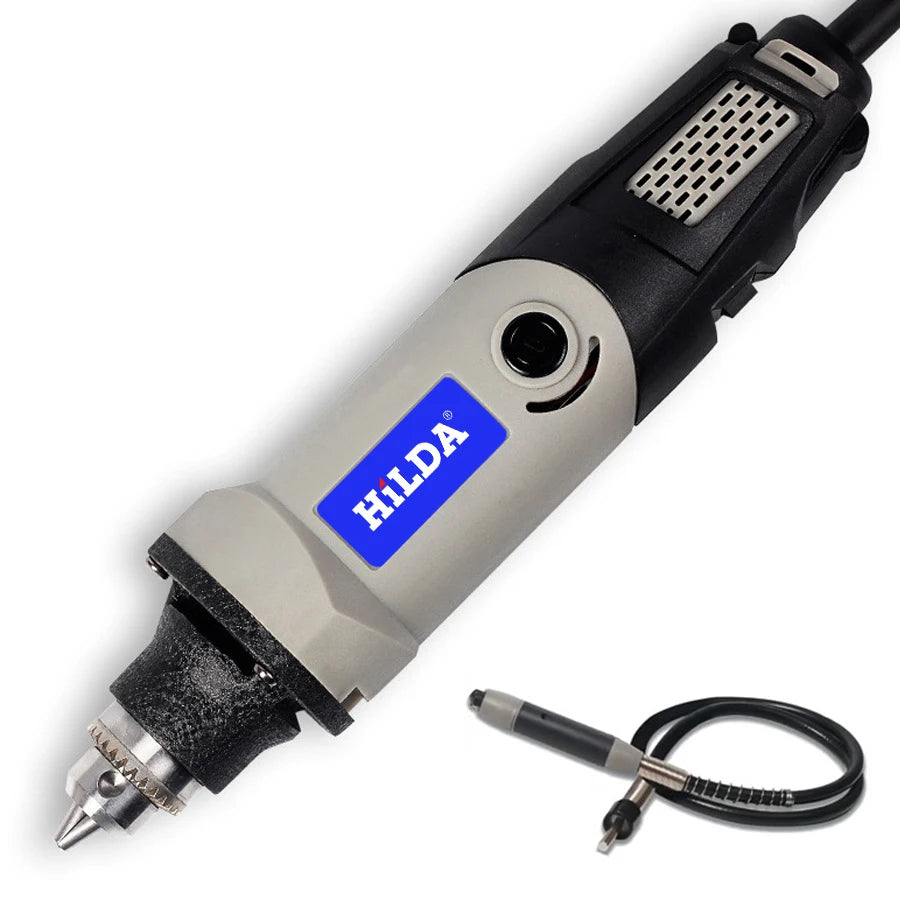 HILDA 500W Rotary Tool Kit With Cutting Sanding Engraving Attachments