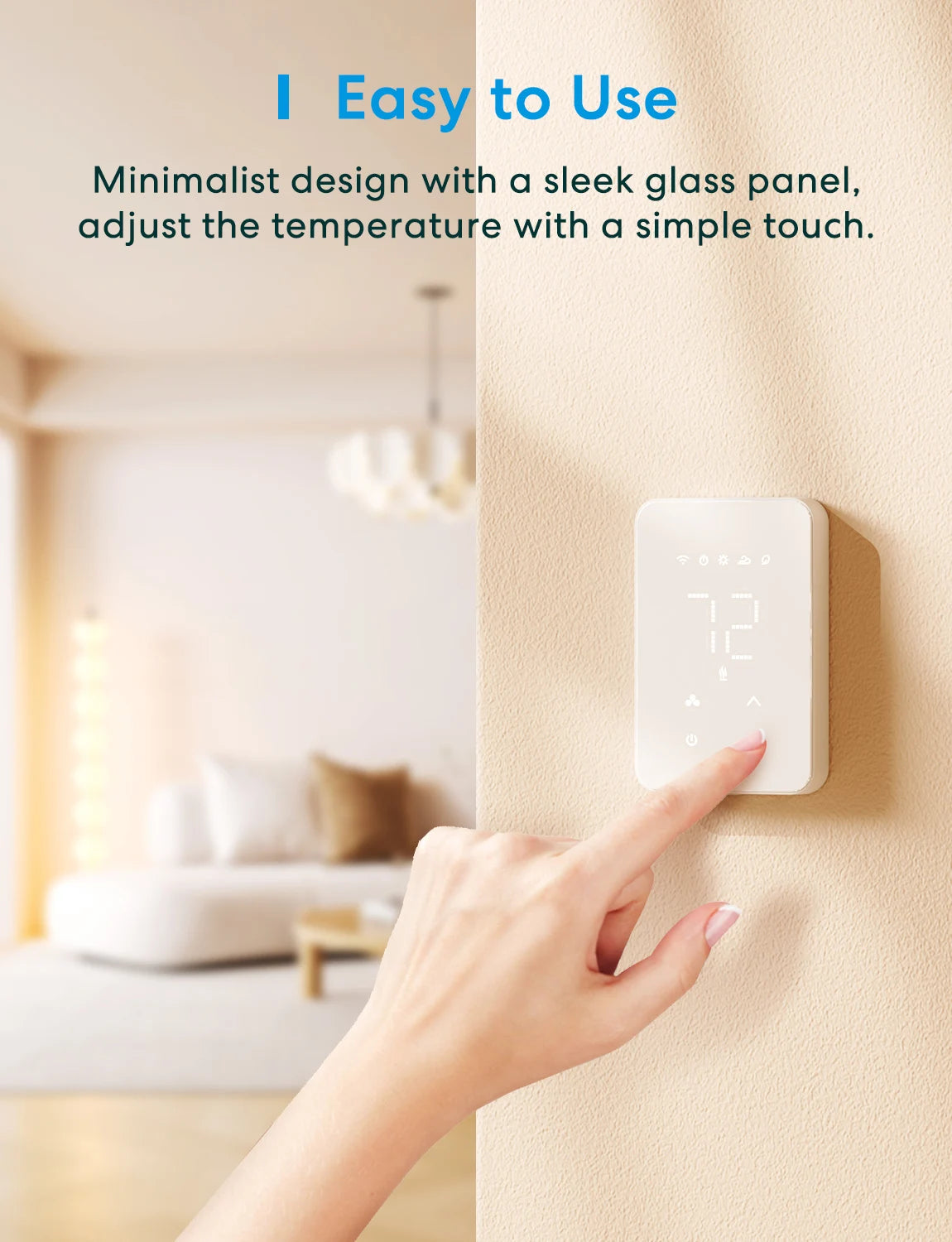 Smart Wi-Fi Thermostat MTS215 For Electric Baseboard Heaters Energy Monitor