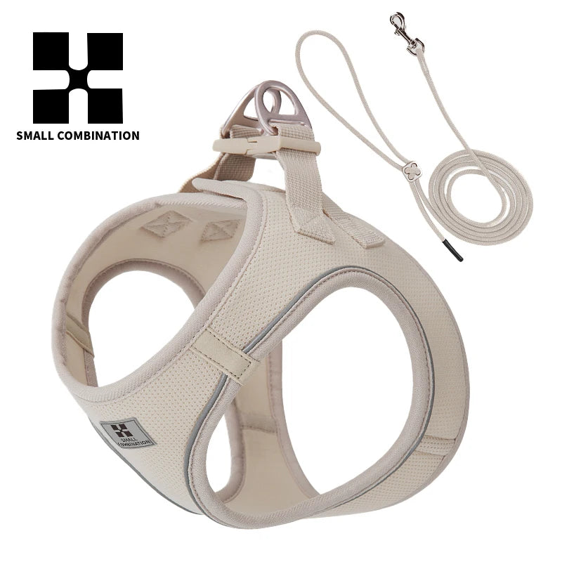 Dog Harness Leash Set Reflective Adjustable For Dogs
