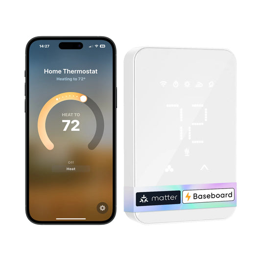 Smart Wi-Fi Thermostat MTS215 For Electric Baseboard Heaters Energy Monitor
